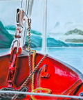 2003 Alaskan Fishing Boat 24 by 36 pastel